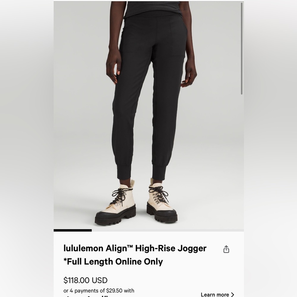 Lulu Lemon, Gray Align Joggers